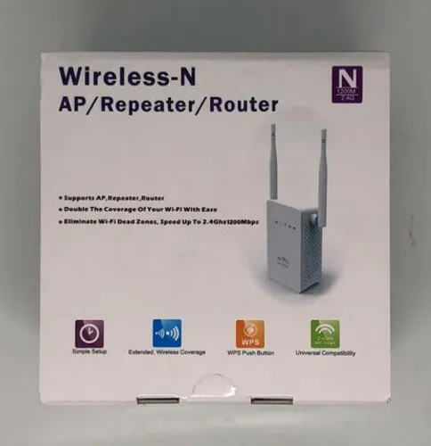 Repetidor Roteador 1200mbps 2 Antenas Amplificador Wireless Novo na Caixa