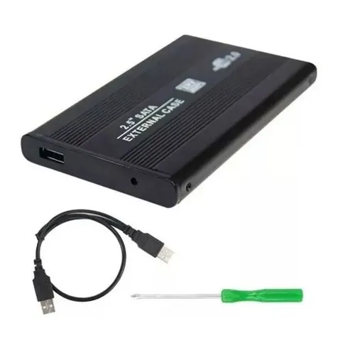 Case Hd Externo Sata 2.5 Pc Notebook Usb Bolsa Alumínio Slim