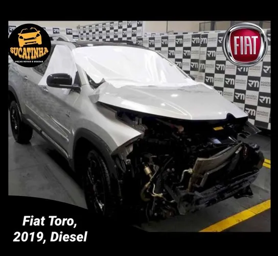 Sucata de Fiat toro 2019 vulcano 4x4 turbo diesel para venda de partes e peças