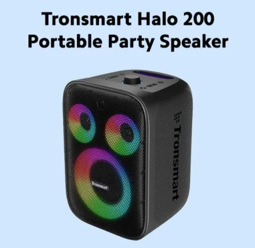 Caixa De Som Tronsmart Halo 200 Hello 200 120w De Potência