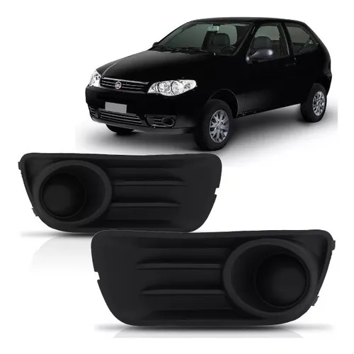 Par Moldura Grade Milha Palio Economy 2010 a 2016 Cinza - S/ furo - Fipparts