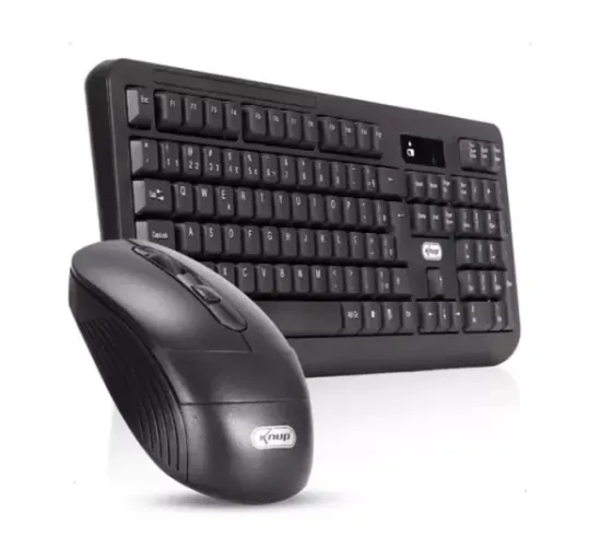 Teclado E Mouse Sem Fio 2.4ghz Pc Notebook Abnt2 Usb Wireless Knup KP-2064 Novo na Caixa