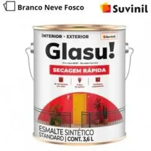 Esmalte Sintético Fosco Suvinil Glasu Secagem Rápida Fosco 3,600