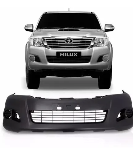 Parachoque Dianteiro Toyota Hilux 2012 a 2015 - Preto Liso - DTS