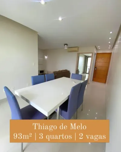 Thiago de Melo, D. Pedro. 93m², 3 qts, modulados, climatizado e 2 vgs