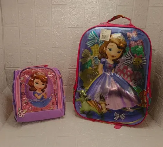 Mochila Infantil Kit 2pçs Pincesinha Sofia - Dmh Center
