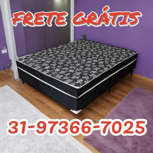CAMA CASAL BOX NOVAS / ESPUMA D33 10CM / MOXELO *