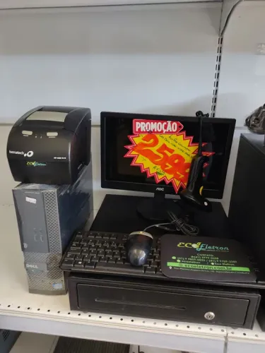 Computador Completo CPU Dell Monitor gaveta leitor Vem aproveita