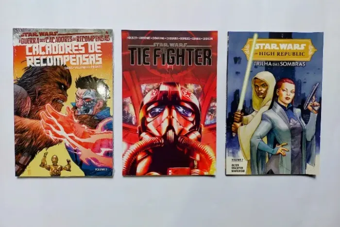 3 HQs de Star Wars - Caçadores de Recompensa - Tie Fighter +1