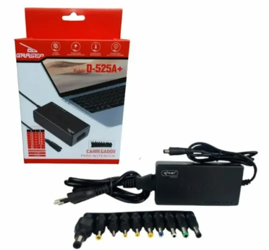 carregador de notebook universal grasep d-525