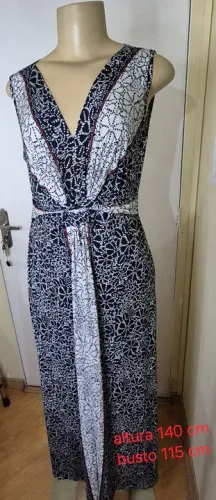 Vestido longo em liganet