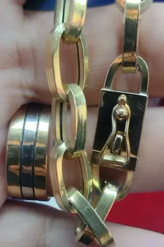 Pulseira Baquert Ouro 18 Kilates Peso 15 Gramas 6 mm Oca                                  