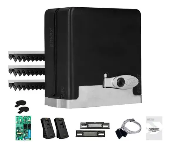 KIT MOTOR PORTÃO PPA 400 KG C/ CREMALHEIRA 