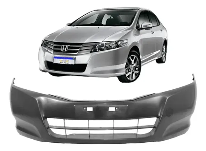 Parachoque Dianteiro Honda City 2009 2010 2011 2012 Sem Furo