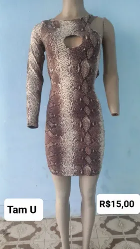 Vestido de onça - Tamanho único