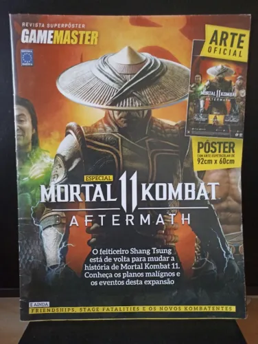 Mortal Kombat, Crash Bandicoot e Tony Hawk's Pro Skater - Revistas pôster