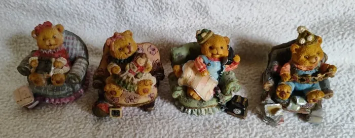 conjunto de enfeites de ursinhos