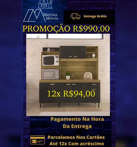 GRANDE PROMOÇÃO COZINHA LUXO INDEKES ENTREGA GRATIS ACEITA CARTÃO