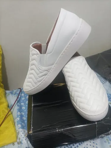 Tênis Slip On Branco Matelassê