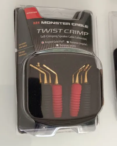 Conectores Plugues Banana Beija-flor Monster Cable Twist Crimp