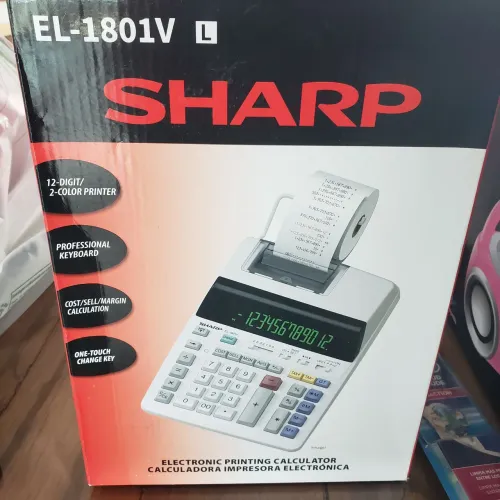 Calculadora Eletrônica com Impressão SHARP EL-1801V