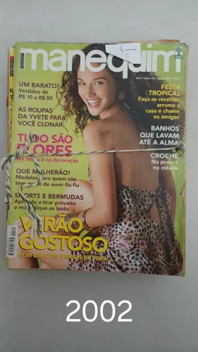 Revista Manequim com suplementos ano 2002 janeiro a dezembro (relíquia) 12 exemplares 