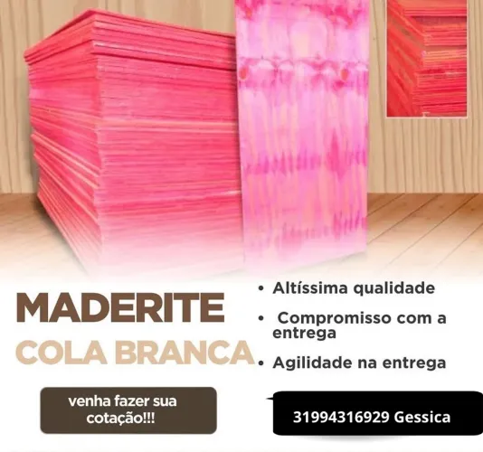 Madeirite 5 mm cola branca 2.20 x 1,10