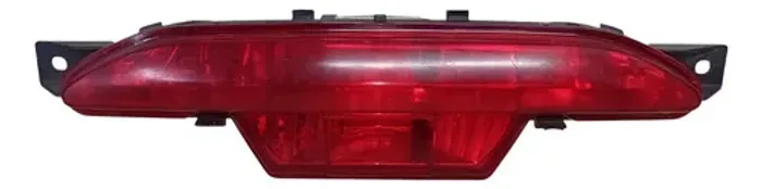 Lente Refletor Parachoque Traseiro Central Peugeot 208 13/20 Vermelho