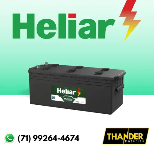 Bateria Heliar 150Ah - Caminhão/Som