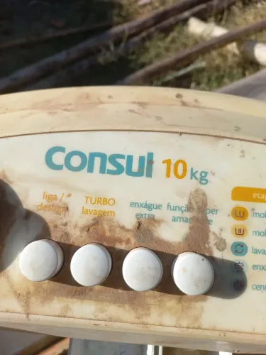 Cesto com mecanismo novo motor, bomba d'água.Maquina lavar consul