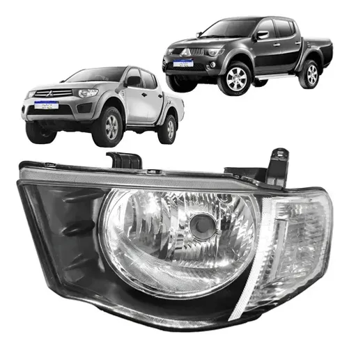 Farol ESQUERDO MITSUBISHI L200 TRITON 2008/2016