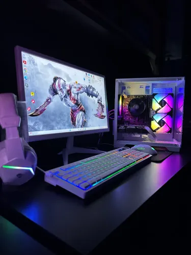 Pc Gamer completo Ryzen 5 5500 + RX580 8GB novo lacrado 1 ano de Garantia 