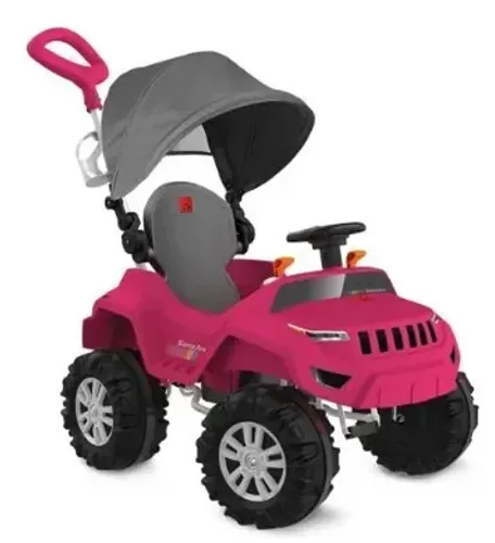 Carrinho de passeio Super Jipe Rosa