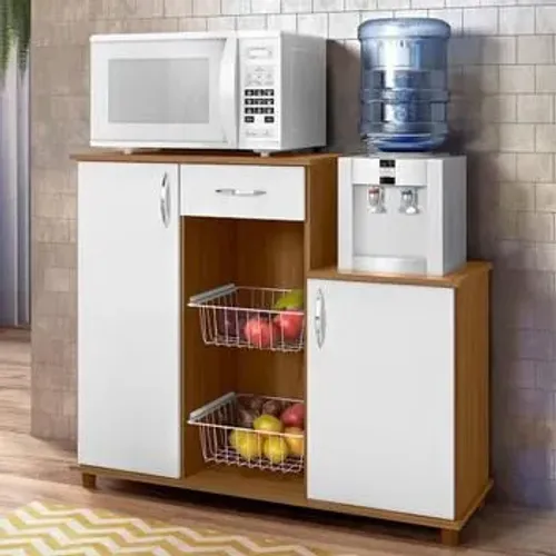 Armário Multiuso com Fruteiras e Nichos - Perfeito para sua Cozinha