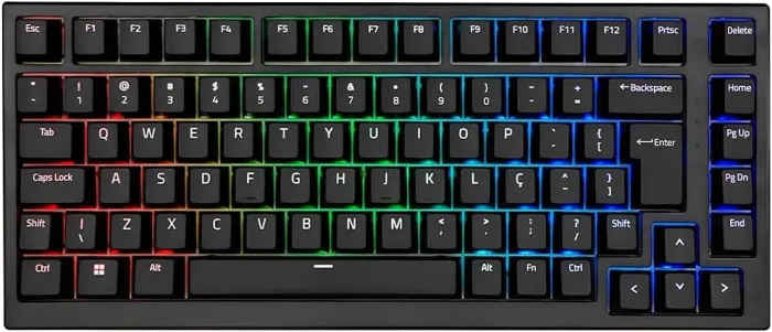 TECLADO MECANICO AKKO MG75 ABNT2 PRETO SWITCH SILVER V3 PRO