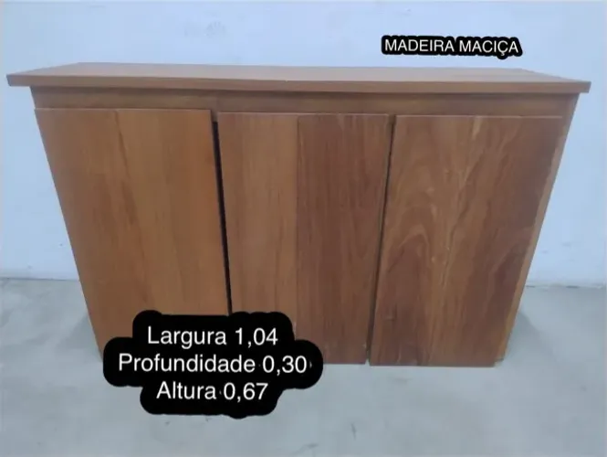 Armário de Madeira Maçiça Decada de 70