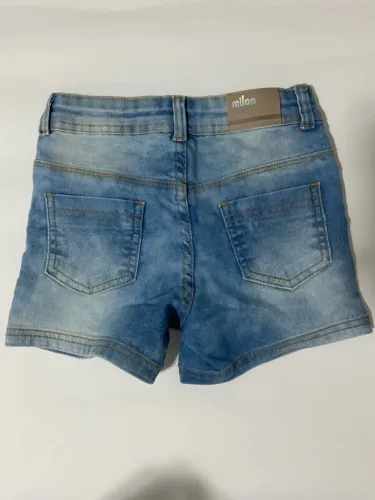 Shorts Jeans Milon Infantil Tam 6