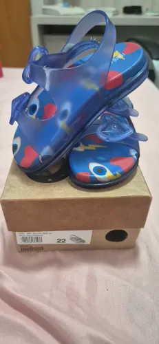 Mini Melissa Azul/Vermelho nova - n° 22