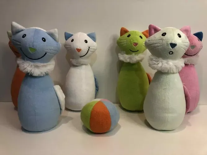 Boliche De Pelúcia Baby Gatas Importado