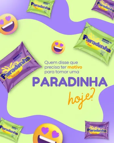 Paradinha sorvete de iogurte Cremsinho