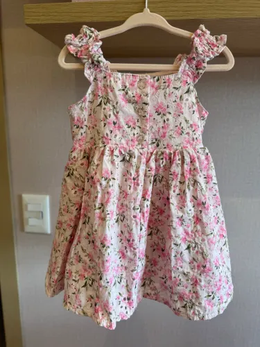 Vestido Laise Florido + Calcinha/Tapa Fralda