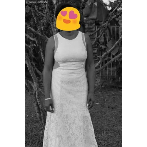 Vestido de noiva renda - Semi sereia