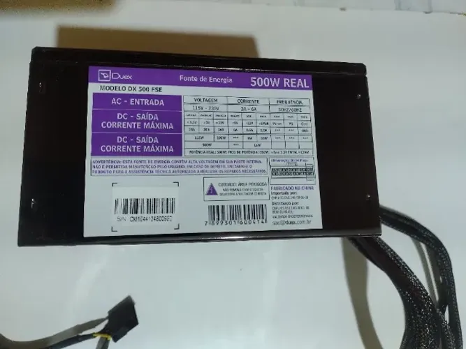 Fonte ATX Duex modelo DX 500 FSE 500W
