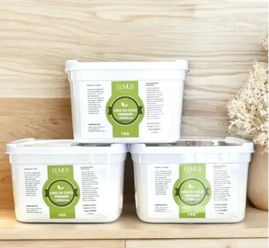 Cera De Coco Cremosa Para Velas 100% Vegetal - 1kg