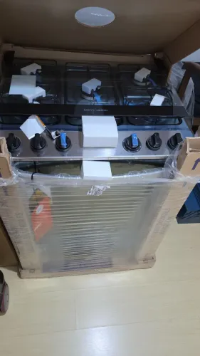 Fogão 5 bocas inox Brastemp NOVO na caixa com Nota Fiscal!