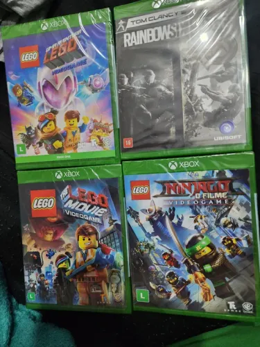 4 Jogos Xbox One - The Lego Movie, Lego Dimensions, Rainbow Six Siege, Lego Ninjago