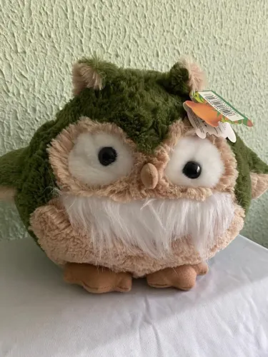 Coruja de pelúcia de 20cm