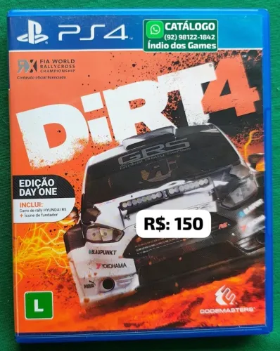 Dirt 4 = R$: 150