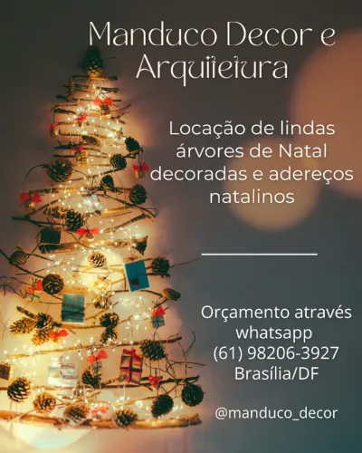 Locação de lindas árvores de Natal decoradas em Brasília/DF