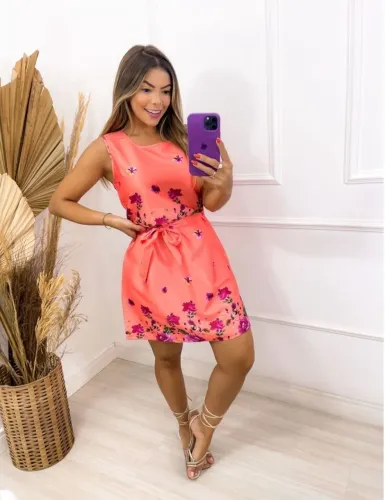 Vestido Floral Rosa
